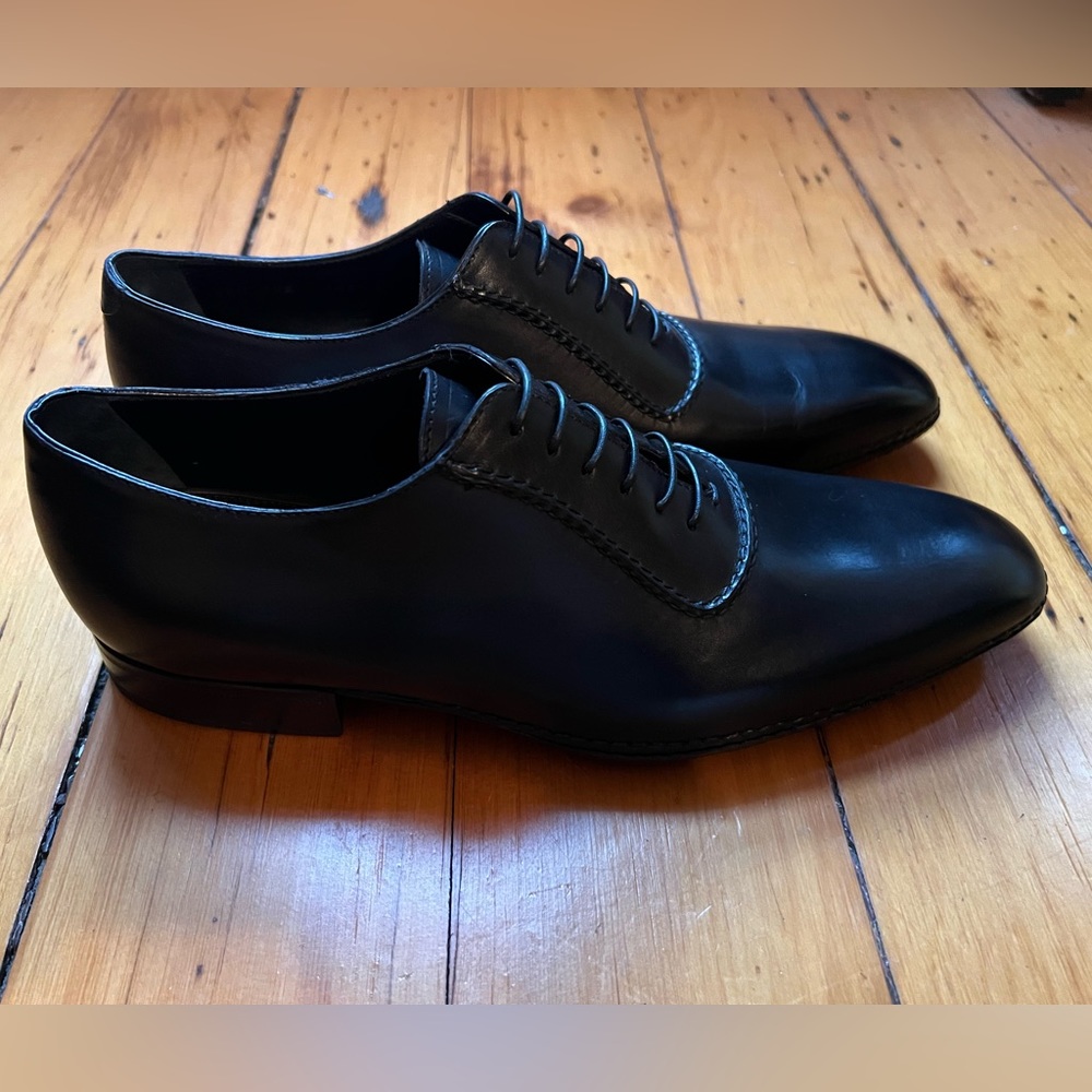 Giorgio Armani black leather oxfords “New” - Picture 4 of 7